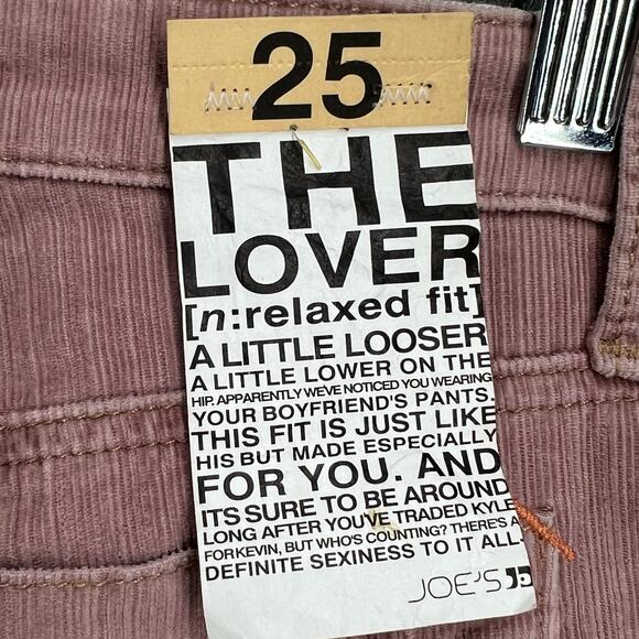 Joes Jeans The Lover Corduroy Pants Womens 25 Mauve Pink Flare Low Rise Boho Y2K - Picture 13 of 16